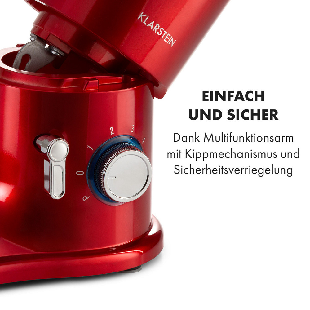 Кухонний комбайн Delfino 1800 Вт 6 швидкостей 7 літрів Червоний (Німеччина, читати опис) Рівне - фото 8