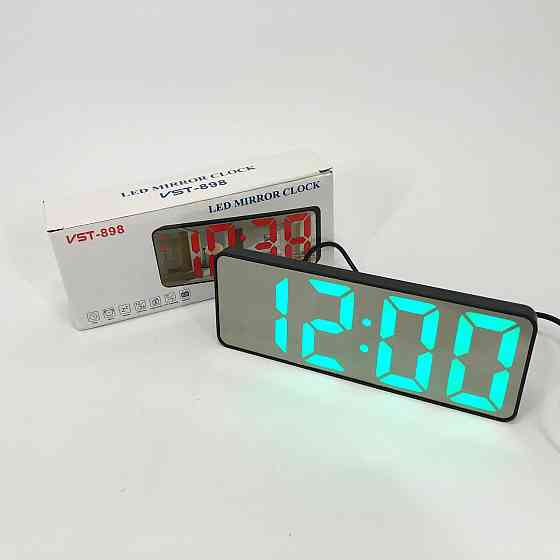 Часы сетевые электронные светящиеся настольные VST-898-4, Часы с подстветкой, Электронные часы YB-872 на стол Киев