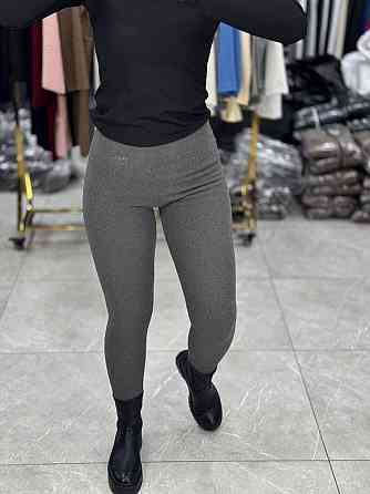 Жіночі теплі базові лосини з накатом трикотаж на хутрі Графіт, 42/44 Одеса