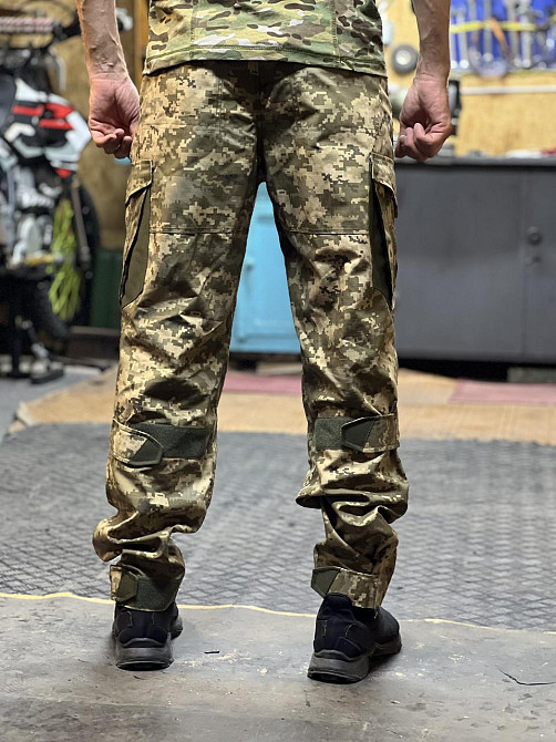 Штани чоловічі міцні військові армійські піксель із наколінниками Корд саржа Одеса - фото 13