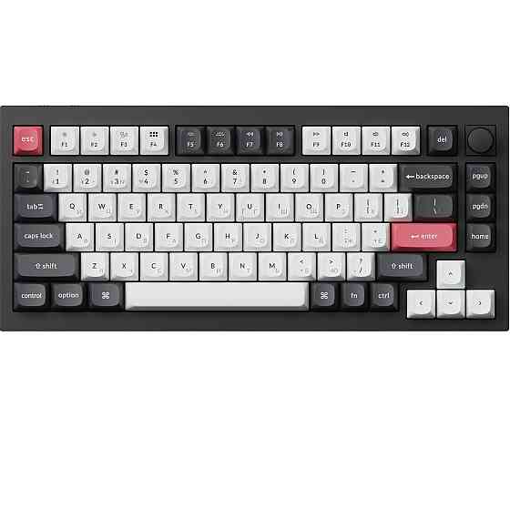 Клавіатура бездротова Keychron Q1 HE Magnetic Switch Black RGB (Q1H-M1-UA) ( 28651 ) Харків