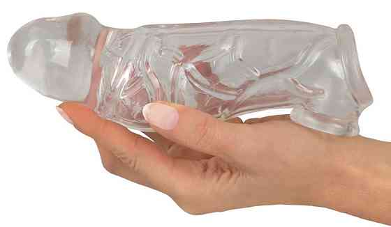 Насадка на пеніс Crystal Clear Penis Sleeve wit Sex Aura Київ