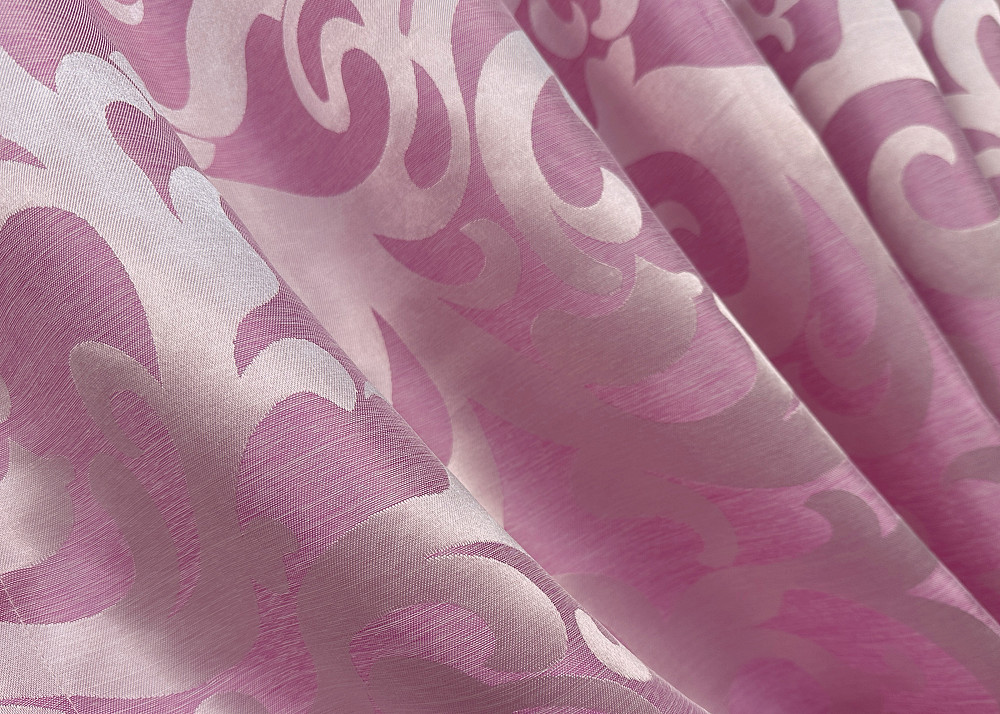 Комплект коротких штор VR-Textil Жакард Вензель № 476ш Рожевий 130х170 см 2 шт (35-0202) Київ - фото 5