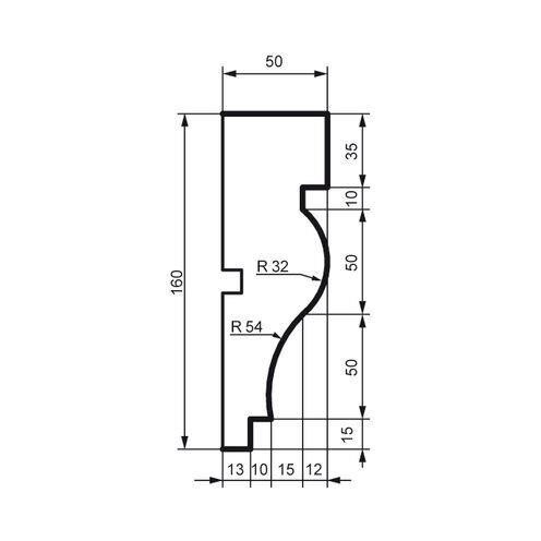 Молдинг фасадный Prestige Decor MC 166 Днепр - изображение 2