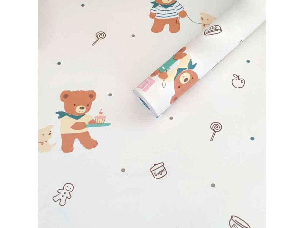 Плівка на самоклейці 45см * 10м дитяча 0,07мм Ведмедик SW-00000818 ТМ STICKER WALL Київ - фото 1