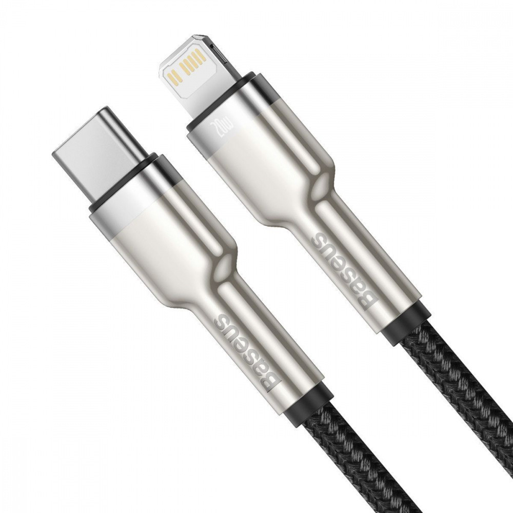 Кабель Baseus Cafule Metal Type-C to Lightning PD 20W 2м білий Львів - фото 8