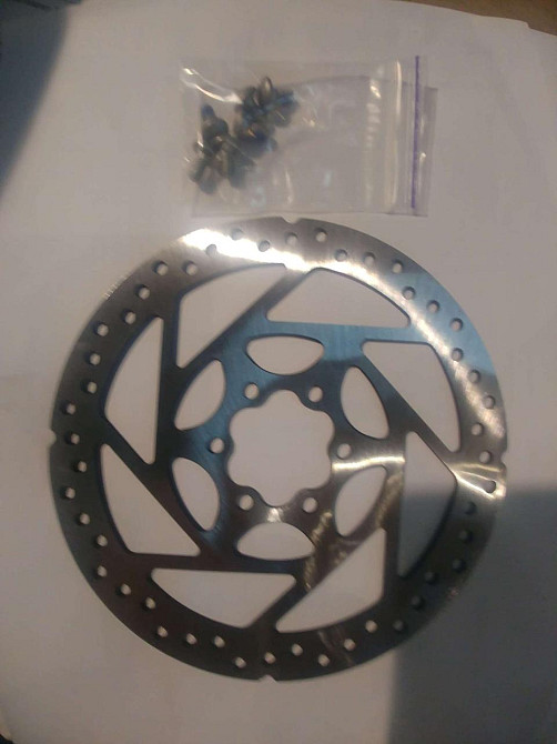 Диск гальмівний велосипедний (L-027, Ø16 см, на 6 болтів) Мукачево - фото 1