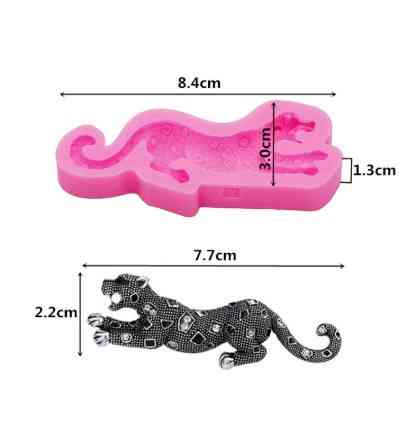 Молд силиконовый Гепард 84 на 30 мм розовый Киев