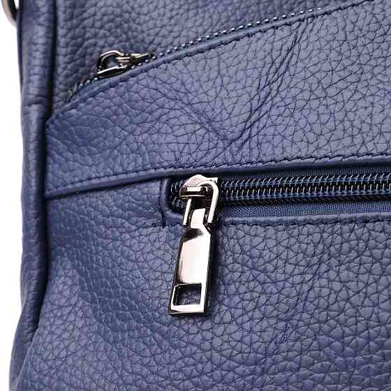 Сумка для женщин на два отделения из натуральной кожи Vintage 23013 Синий Киев