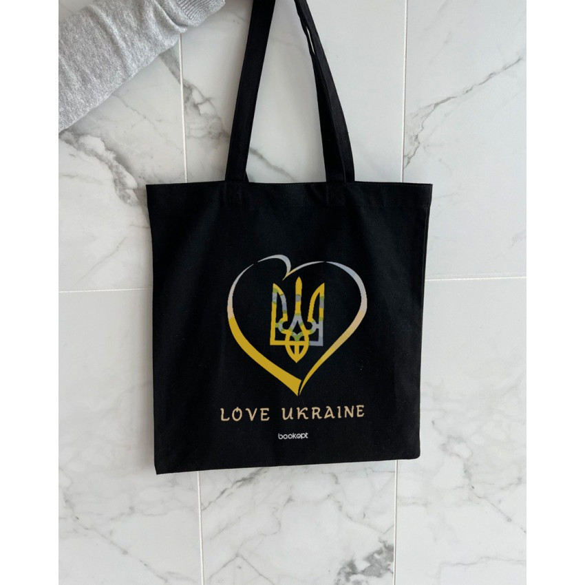 Екошопер BookOpt BK4036 Love Ukraine чорний Киев - изображение 5