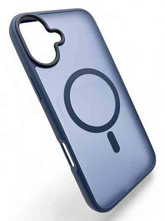 Чохолнакладка BeCover Metal Buttons Case MagSafe для Apple iPhone 16 Plus Blue (712094) Синій Харьков