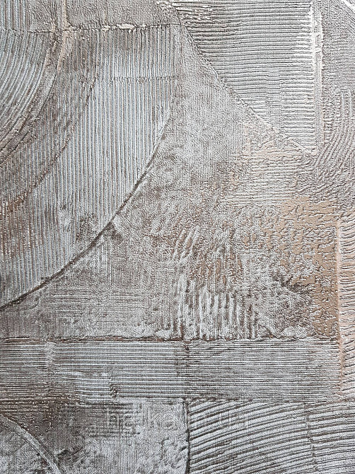 Шпалери вінілові на флізеліні метрові Sintra Edelina геометрія абстракція фігури 3д сірі сріблясті Київ - фото 3