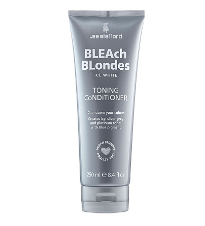 Кондиционер для волос с синим пигментом Bleach Blondes Ice White Toning Conditioner Lee Stafford 250 мл Винница - изображение 1