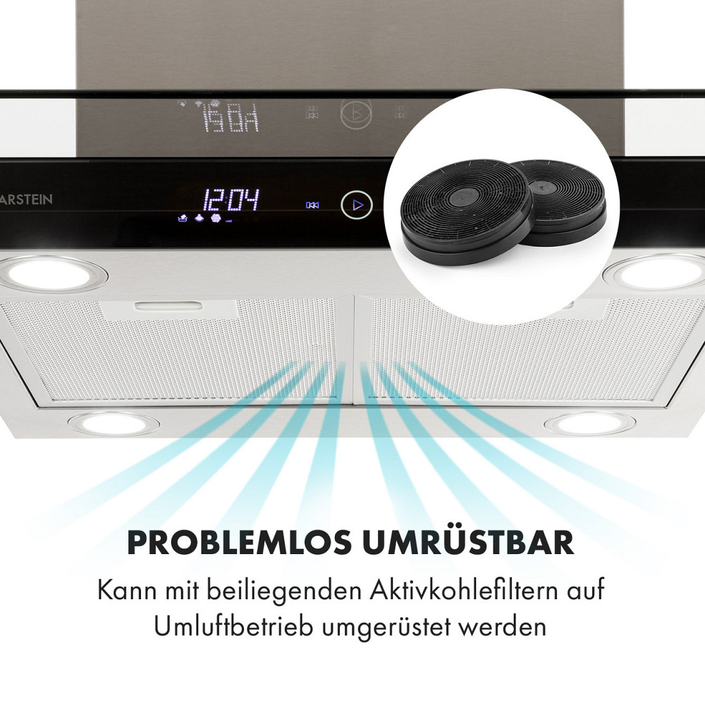 Вытяжка Aurelia 90см 600м³/ч EEC A нержавеющая сталь серебро (Германия, читать описание) Ровно - изображение 7