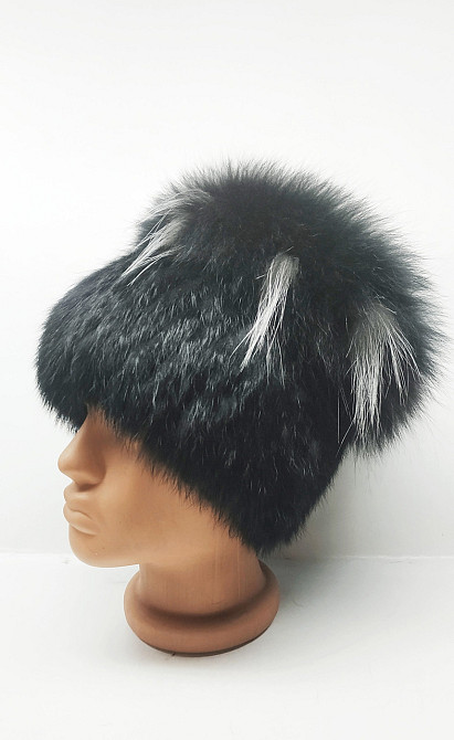 Шапка женская меховая кубанка Венера Черный Харьков - изображение 2