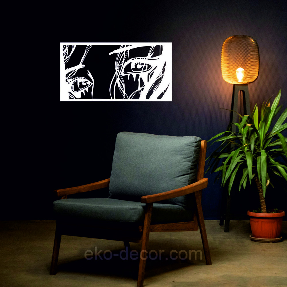 Декоративное настенное Панно «Девушка» Декор на стену 110*58 см, Белый Киев - изображение 6