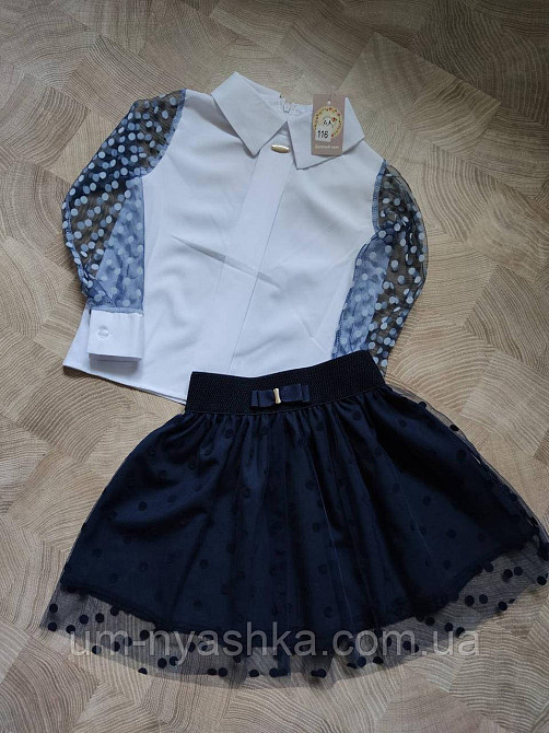 Красивая школьная блузка с длинным рукавом 116-140 Кривой Рог - изображение 2