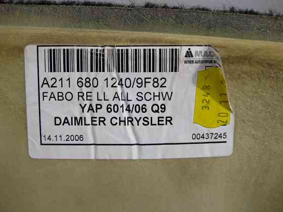 Mercedes-Benz  A2116801240 9F82 Килим салону чорний передній правий E-Class W211 4matic Одесса