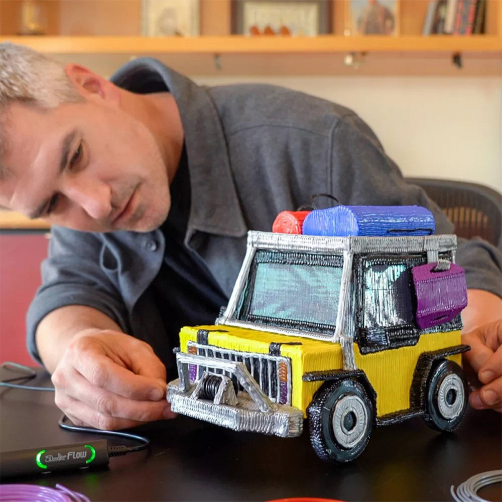 3D-ручка 3Doodler Flow для професійного користування – Синя Дніпро - фото 3