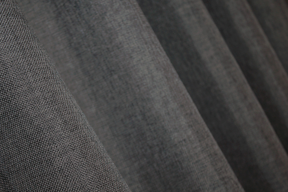 Комплект коротких штор VR-Textil Лен Мешковина № 1140ш 130х170 см 2 шт Графитовый (35-0035) Киев - изображение 7