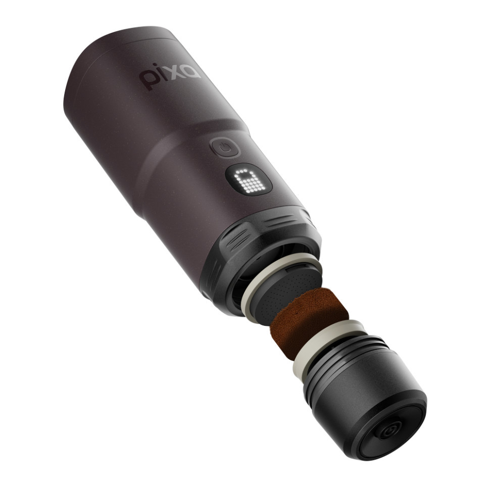 Портативна електрична еспресо-кавоварка Wacaco Pixapresso для меленої кави та капсул, червона Київ - фото 12