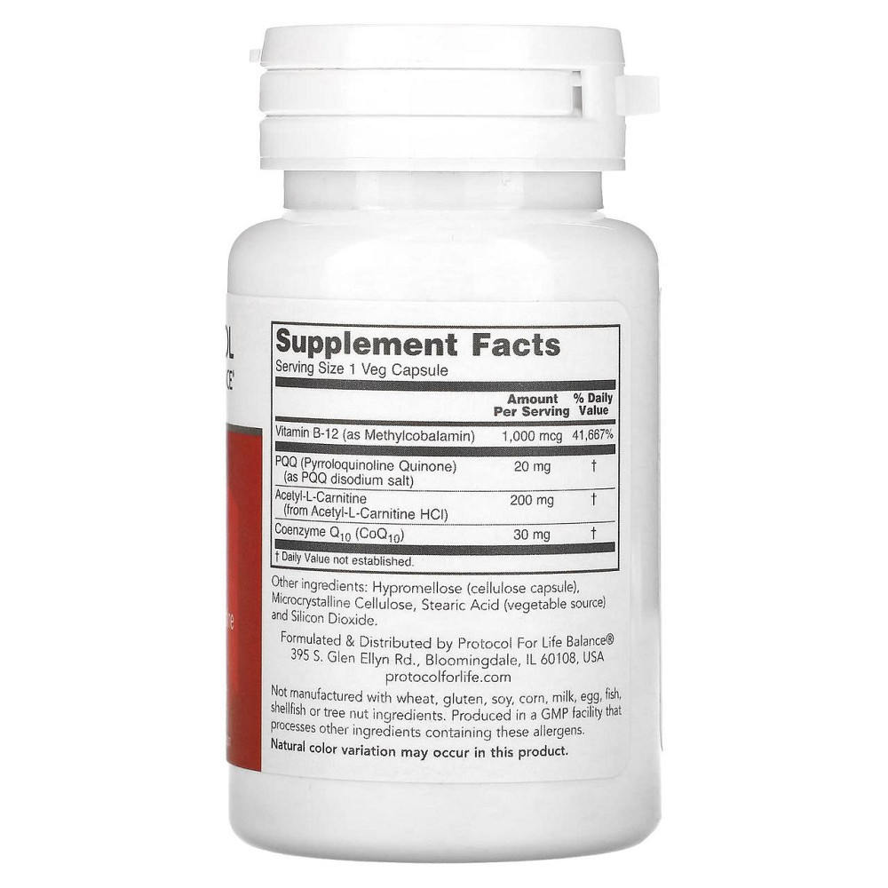 Пірролохінолінхінон Protocol for Life Balance PQQ Complex 30 вег капс Київ - фото 2