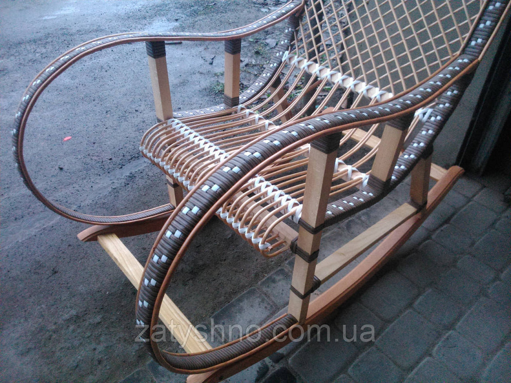 Качалка кресло ротанговое на подарок | кресло-качалка для отдыха садовая для дачи Киев - изображение 5