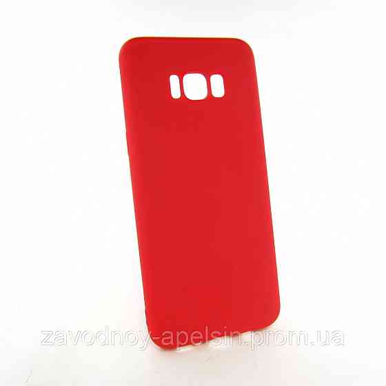 Samsung G955 S8+ Plus Чохол силіконовий (червоний) Одеса