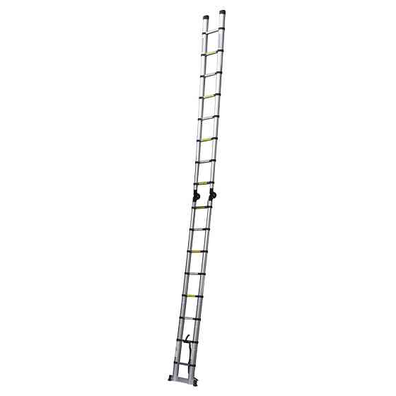 Драбина телескопічна універсальна 2×8 щаблів 5.0 м FLORA (5033434) Київ
