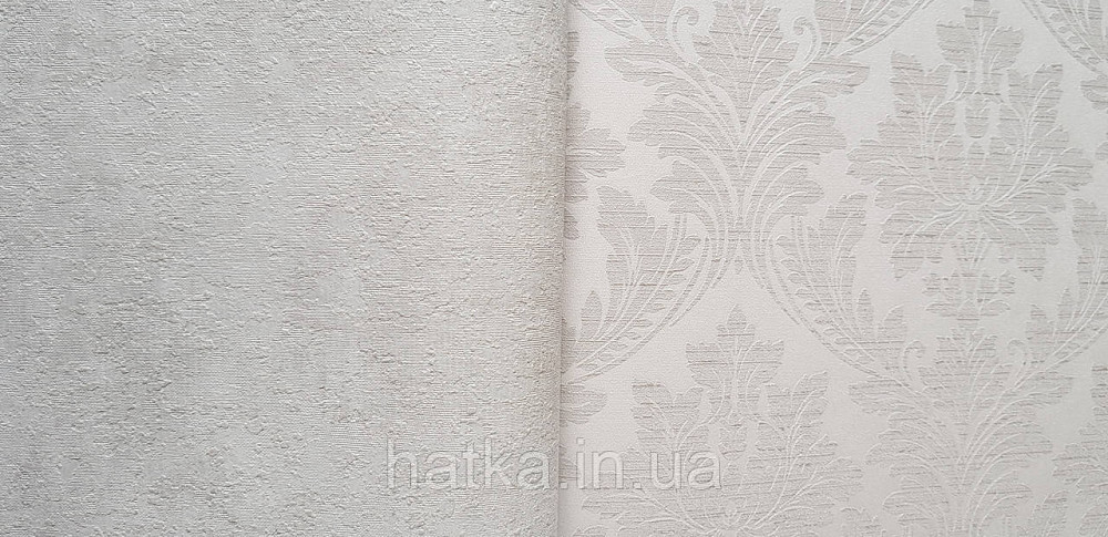 Обои винил на флизелине Grandeco Time метровые под венецианскую штукатурку структурные серо бежевые с серебром Киев - изображение 2