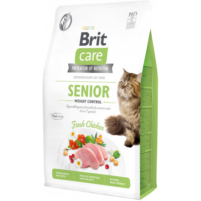 Сухий корм для кішок Brit Care Cat GF Senior Weight Control 2 кг (8595602540945) Вінниця - фото 1