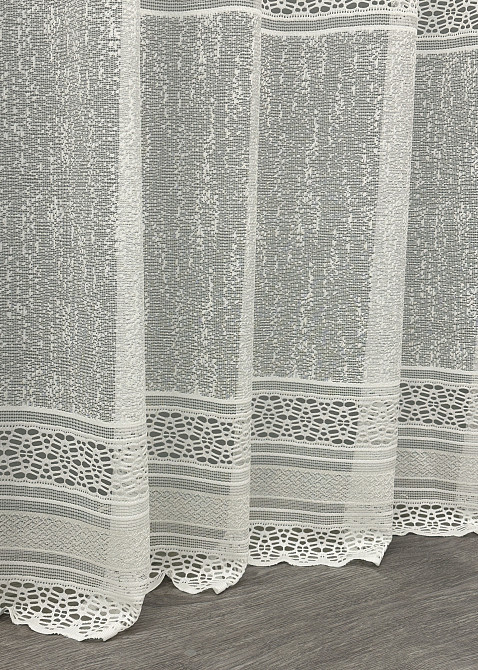 Тюль жакард, колекція "Bari" колір кремовий 1548т Київ - фото 7