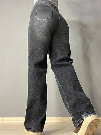 Джинси жіночі Q-4 Denim 561-70 палаццо рівні від стегна стрейчеві комфорт, чорний, 27, 27, 74 см, 10 Одеса - фото 10