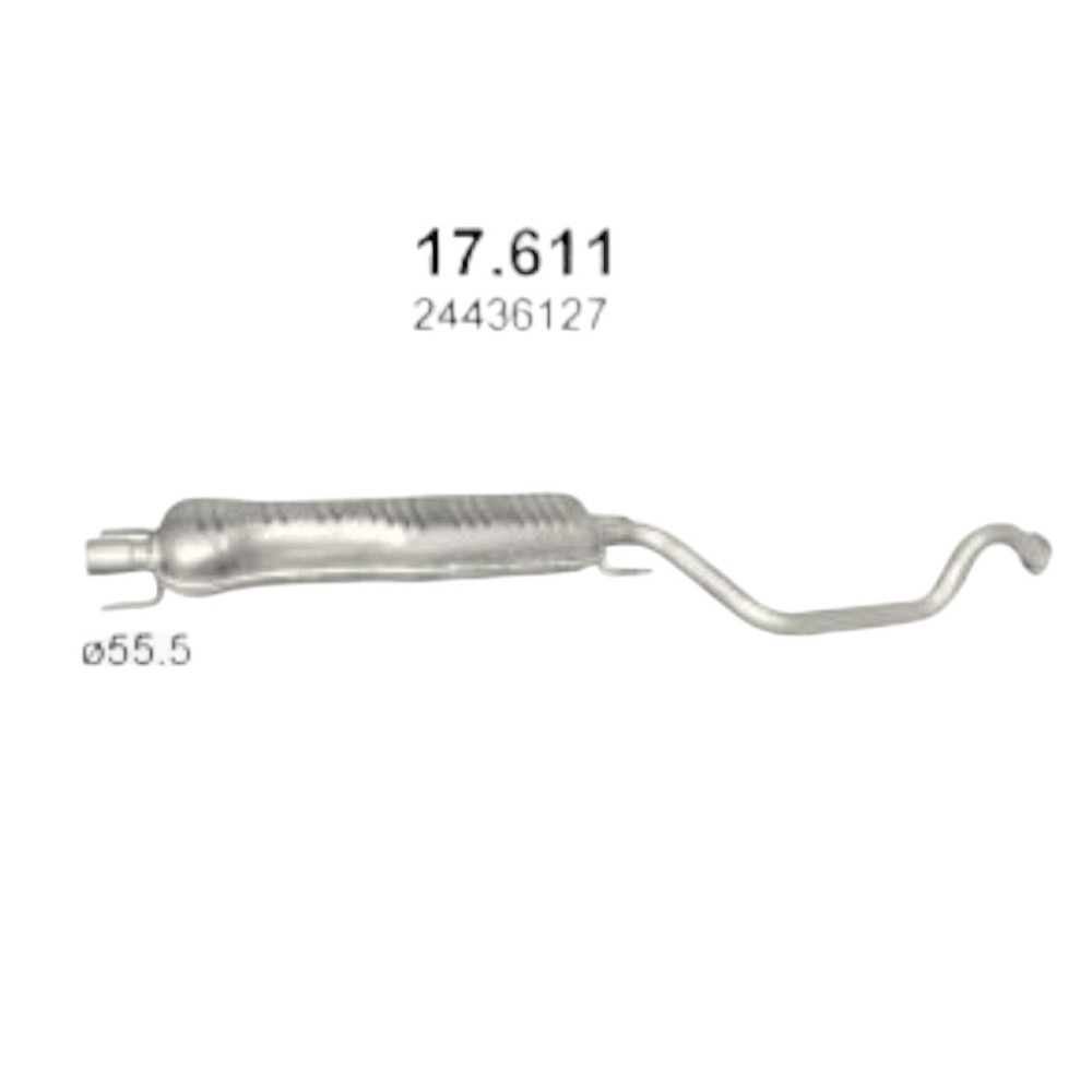 Резонатор Zafira A 2.0D Опель Мукачево - фото 1