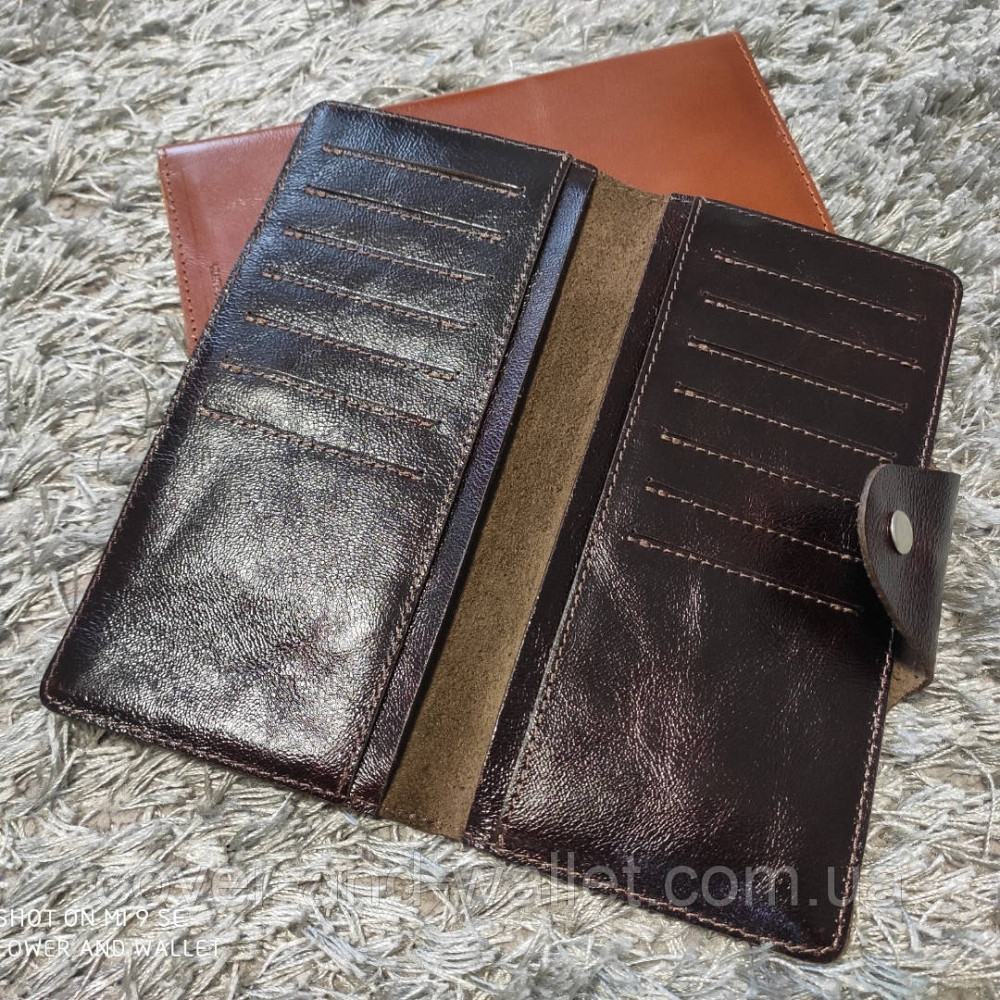 Стильний тонкий гаманець купюрник із натуральної шкіри ST Leather Київ - фото 3