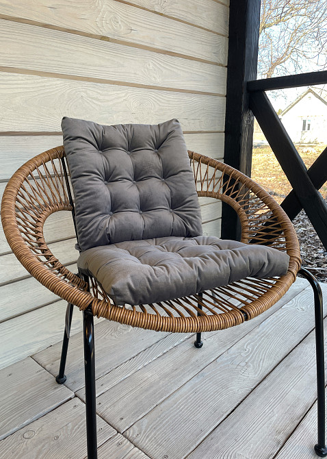 Подушка для стільців (40x40х5 см) Decorator Velour колір серый 84-103 Київ - фото 6