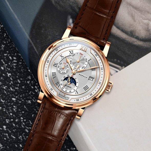 Водостойкие механические часы Borman Club golden Винница - изображение 7