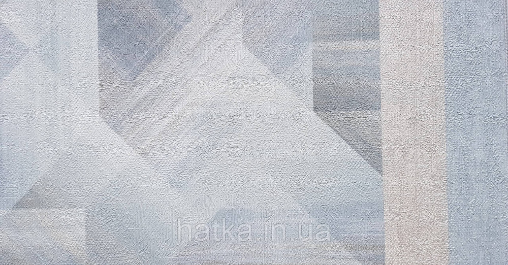 Обои виниловые на флизелине Grandeco Universe метровые абстракция фигуры 3д бирюзовые серые серебристые Киев - изображение 5