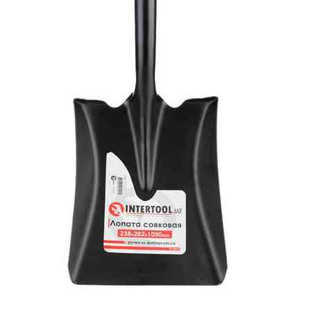 Лопата совкова, ручка з фібергласу, 238×282×1050 мм INTERTOOL FT-2014 Киев