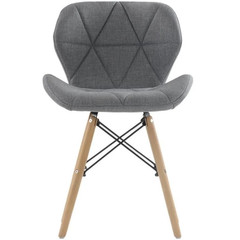 Стілець Стар м'який сіра тканина Дніпро - фото 3