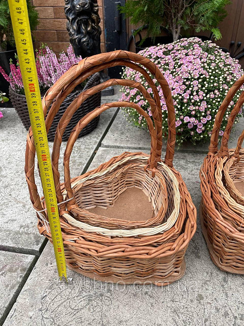 Набор корзинок в виде сердца 4 шт Киев - изображение 5