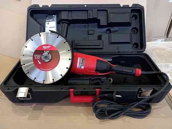 Угловая шлифовальная машина MILWAUKEE 230 мм AG22-230DMS-DSET (+ защитный кожух, боковая рукоятка, фланец, Одесса