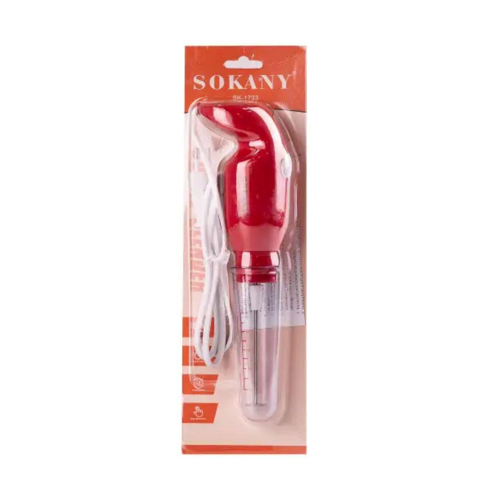 Капучинатор Sokany SK-1733 ручной 25W Красный Киев - изображение 8