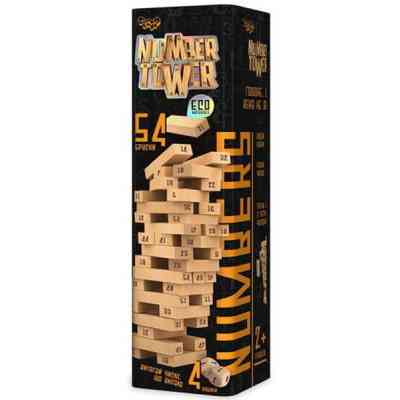 Настільна гра Danko Toys Джанга Number Tower, українська (NT-01U) Вінниця
