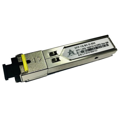 Модуль SFP Alistar Модуль SFP 1000BASE-BX 1SM WDM SC 3KM TX1550/RX1310nm DDM (SFP-1G-BX-D-S03) Вінниця - фото 1