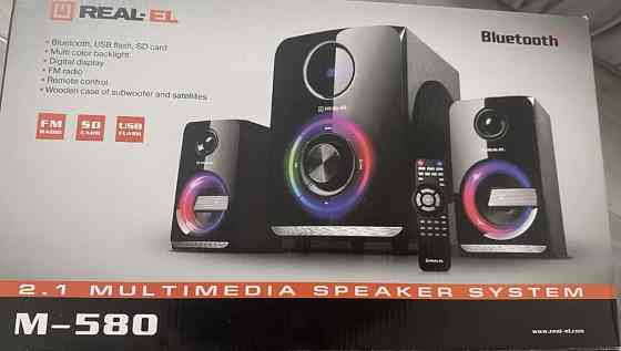 Колонки 2.1 REAL-EL M-580 black (58Вт, Bluetooth, USB, SD, FM, ДК) Харьков