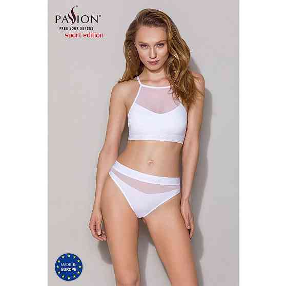 Трусики з прозорою вставкою Passion PS006 PANTIES S, white Sex Aura Київ