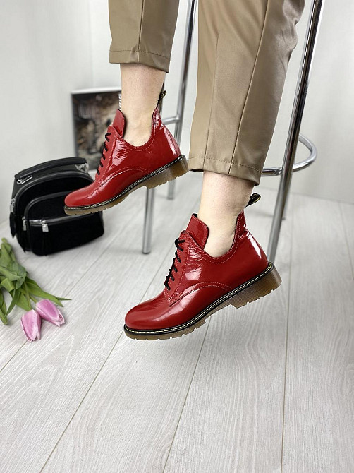 Sothby 's Туфлі жіночі Sothby 's M-373 червоні (весна-осінь, шкіра лакована) (3109) Коломыя - изображение 2