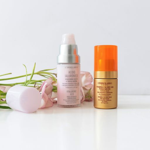 Крем для шкіри навколо очей потрійної дії з Гіалуроновоїю кислотою L'ERBOLARIO 30 мл Київ - фото 2
