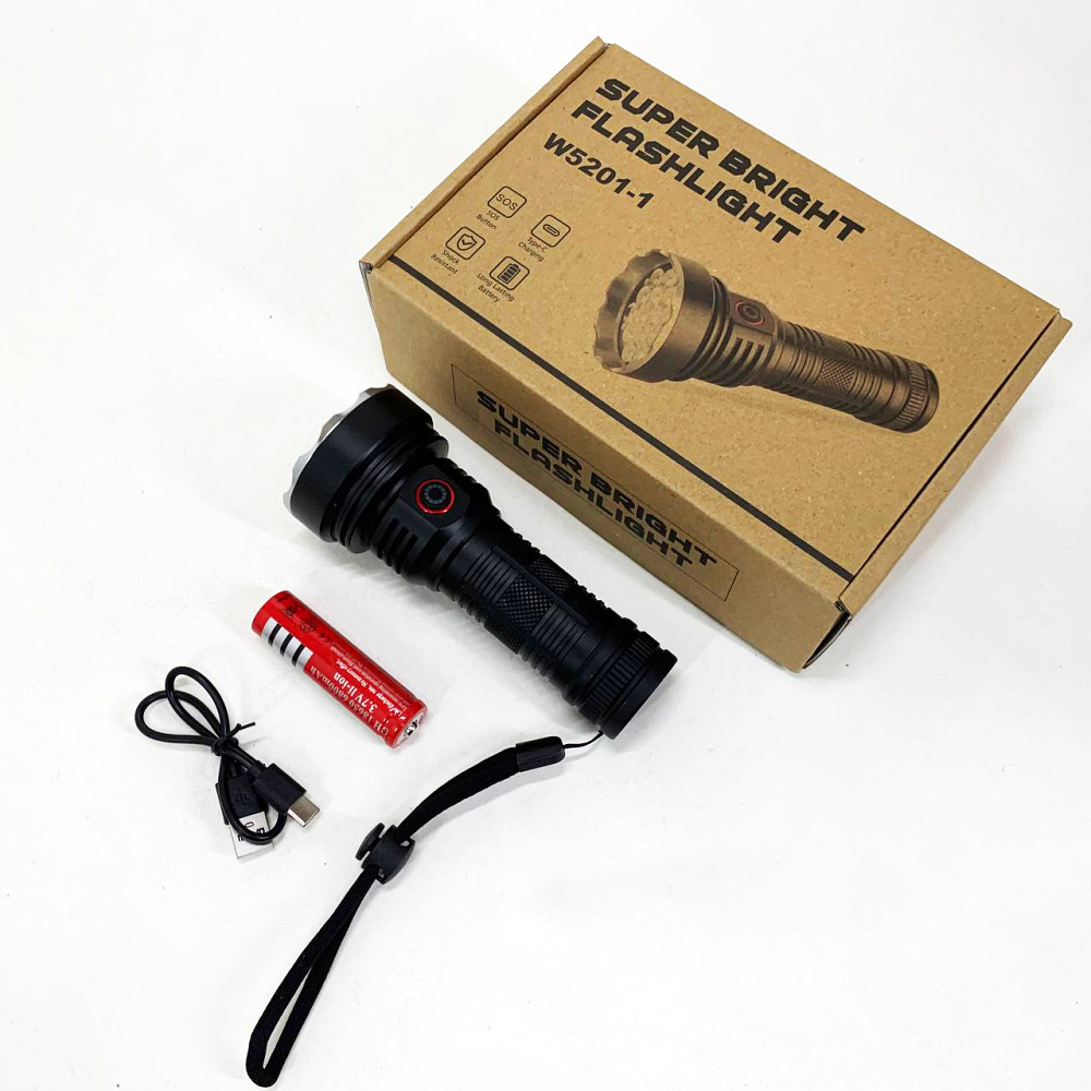 Ліхтарик світлодіодний ручний акумуляторний портативний, Військовий армійський ліхтар нашоломний TH-61 Івано-Франківськ - фото 5